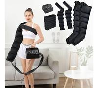 Bottes de Pressothérapie 6 Cavités, Masseur de Compression d'air Jambes Drainage Lymphatique, Pressothérapie Jambes, Massage Lymphatique Drainant Jambes, Massage Mollet