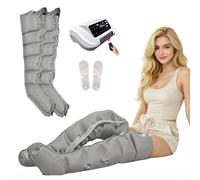 Bottes de Pressothérapie, Appareil de Drainage Lymphatique Jambes avec Télécommande, Pression Ajustable 0-240 Mmhg et Minuterie 0-60 Min, Massage Relaxant, Jambes Légères