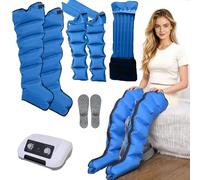 Bottes De Pressothérapie Drainage Lymphatique 6 Chambre De Compression | Pressothérapie Pour Jambes et Bras et Ventre lipoedeme ,Appareil Circulation Sanguine Jambes,0-240 mmHg,0-30 Min