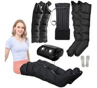 Bottes de Pressothérapie Jambes Pressothérapie Professionnelle 6 Chambres Appareil de Drainage Lymphatique Massage Jambes pour Amélioration Circulation Sanguine et Relaxation