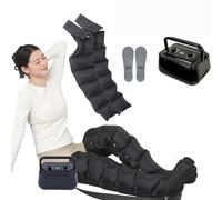 Bottes De Pressothérapie Lymphatique, Masseur Électrique Compression d'air, 6 Chambres Botte Pressotherapie Jambes Et Ventre Et Bras, Appareil Circulation Sanguine Jambes
