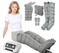 Bottes de pressothérapie pour jambes 6 chambres, Pressotherapie Jambes Et Ventre Et Bras, Masseur Jambes Drainage Lymphatique, Appareil Pressothérapie, Botte de Compression Drainage Lymphatique