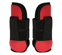 Bottes de protection pour tendons de cheval avec coque en PU, protection pour la jambe antérieure des chevaux, doublure en néoprène souple, bottes anti-dérapantes pour le boulet, à (pattes avant
