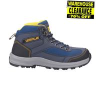 Caterpillar Elmore Hommes Mi Travail Extérieur Sécurité Randonneur Bottes Marine