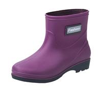 Bottes de randonnée en caoutchouc pour femme - Faciles à nettoyer - Pour la pluie, la boue, la pluie - Légères - Pour le jardinage, l'agriculture, la pêche, lilas, 37 EU