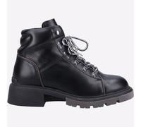 Hush Puppies Rita Femmes Cuir Randonnée Marche Randonnée Bottes Noir