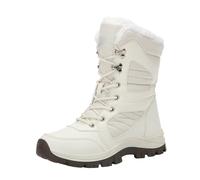 Bottes de randonnée imperméables pour femme - Bottes de neige à lacets - Bottes d'hiver chaudes doublées en fausse fourrure - Bottes de marche et de trekking légères - Chaussures hautes élégantes pour