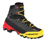 La Sportiva - Chaussures d'alpinisme en GORE-TEX® - Aequilibrium LT GTX Black/Yellow pour Homme en Cuir - Taille 43,5 - Noir Noir 43,5