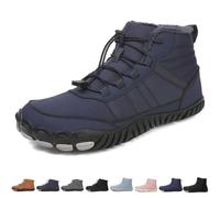 Bottes De Randonnée Pieds Imperméables,Chaussures D'hiver Chaudes Bottines | Bout Large,Tige Résistante À L'eau Et Chute Nulle,Botte Courte Confortable Et Antidérapante Laine Chaude