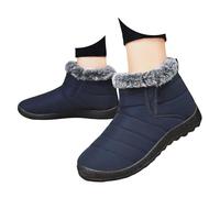Bottes De Randonnée Pieds Nus For Hommes Et Femmes | Bottes D'hiver À Chute Zéro Avec Bout Large, Antidérapantes Légères Et À Talon Épais(Blue,6.5 UK)