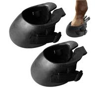 Bottes de Sabot à Cheval de 1 Paire pour Chevaux, Bottes Sabot Protection en Caoutchouc pour Gestion des plaies, laminite, Traitement d'abcès, Cols Cheval, m