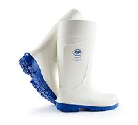 Bottes de sécurité avec Embout de sécurité pour l'industrie Alimentaire, Facile à désinfecter, y Compris la Semelle intérieure pour Les Pieds Chauds et secs, Confort, Blanc, EU 36