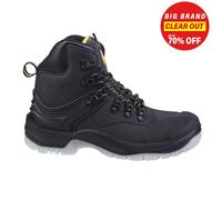 Bottes De Sécurité En Cuir Imperméables Pour Hommes Amblers FS198 Noires