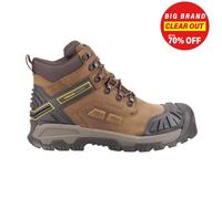 Amblers Bottes de sécurité Quarry en cuir imperméables pour hommes Marron