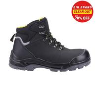Bottes De Sécurité En Cuir Résistantes À L'Eau Pour Hommes Amblers AS252 Noires