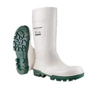 Bottes de sécurité mixtes usage agro-alimentaire DUNLOP Work-It Safety S4 SR FO LG - Blanc 43