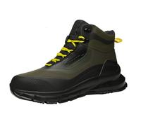 Bottes de sécurité montantes pour homme - Imperméables - Coupe-vent - Antidérapantes - Bout en acier - Légères et souples - Chaussures de sport tendance - Chaussures d'alpinisme décontractées, Noir