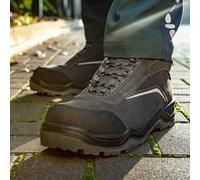Bottes de sécurité NEO TOOLS 82-151 S3 SRC mi-mollet 41 embout fibre de verre Gris foncé avec accents noirs