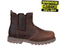 Bottes De Sécurité Pour Hommes Amblers FS165 En Cuir Marron À Enfiler