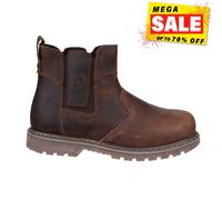 Bottes De Sécurité Pour Hommes Amblers FS165 En Cuir Marron À Enfiler