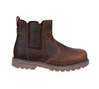 Bottes De Sécurité Pour Hommes Amblers FS165 En Cuir Marron À Enfiler