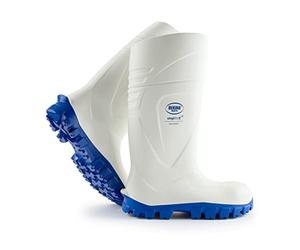 Bottes de sécurité pour hommes et femmes embout en acier pour plus de sécurité et protection, application dans l'industrie alimentaire, une excellente adhérence, isolation-30 degrés, blanc, EU 44