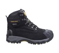 Bottes De Sécurité Pour Hommes Étanches En Cuir Noir Amblers FS987