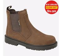 Grafters Bottes de sécurité San Diego résistantes à l'eau pour hommes, travail extérieur Marron