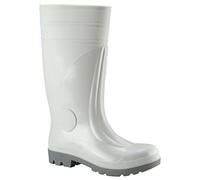 Bottes de sécurité PVC blanc S4 avec capuchon en acier après EN345