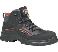 Bottes de sécurité Teak Gr.46 noir/rouge cuir S3 SRC ESD EN20345