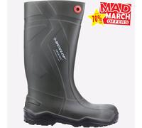 DUNLOP Protective Footwear, C762933, Purofort+ Full Safety, Gris Foncé/Rouge/Noir, Taille 36 EU