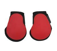 Bottes de Tendon de cheval, 2 pièces, coque en PU, bottes de Support de cheval pour l'entraînement de compétition de Performance équestre (pattes postérieures rouges M)