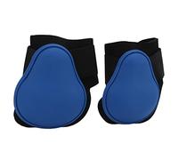 Bottes de tendon de cheval Set Premium PU Shell Néoprène Doublage de la protection des jambes de cheval durable pour la compétition d'entraînement équestre 1 paire (Pattes postérieures bleues l)