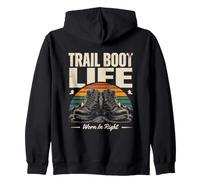 Bottes de Trail Life, portées Lors d'une Bonne randonnée Sweat à Capuche