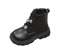 Bottes de travail à lacets pour garçons et filles, bottines de couleur vive, bottines à talon bas pour enfants, bottes d'automne et d'hiver, bottines à paillettes pour filles, bottes de combat à
