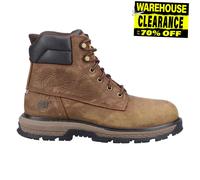 Bottes De Travail De Sécurité En Cuir Marron Caterpillar