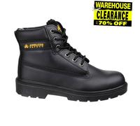 Bottes De Travail De Sécurité Pour Hommes En Cuir Premium Amblers FS112 Noires