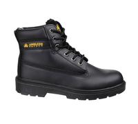Bottes De Travail De Sécurité Pour Hommes En Cuir Premium Amblers FS112 Noires