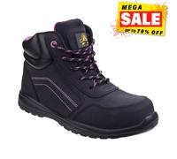 Bottes De Travail En Cuir Composite Pour Femmes Amblers AS601 Lydia Noires