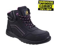 Bottes De Travail En Cuir Composite Pour Femmes Amblers AS601 Lydia Noires