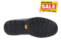 Bottes De Travail En Cuir Pour Hommes Caterpillar Striver S3 À Lacets Tan