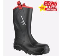 Botte de sécurité Dunlop Purofort+ Rugged,Taille 39, noir