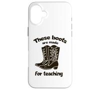 Bottes d'enseignement Western Teacher / Texan Teacher / Elementary Teacher Coque pour iPhone 16 Plus