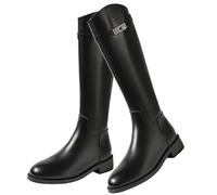 Bottes D'équitation De Printemps (35-40), Chaussures D'équitation, Antidérapantes + Résistantes À L'eau, Tête Ronde + Talon Moyen (3-5 Cm), Résistantes À L'usure, Pour Printemps,36,Black