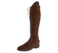 Bottes d'équitation en cuir tige normale à lacets Premiere Casimir - brun - 42 41