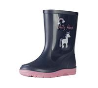 Bottes d'équitation enfant - Horka - Taille 25 - PVC souple - Semelle profilée - Bleu navy 23