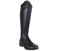 Bottes d'équitation larges enfant QHP Romy Noir 40/large