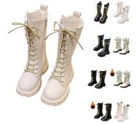Bottes d'équitation pour fille avec doublure en polaire - Bottes d'équitation pour enfants et filles - Avec fermeture éclair latérale - Bottines antidérapantes - Chaussures chaudes - Bottes d'automne