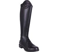 Bottes d'équitation QHP Romy Junior hautes Noir, QHP17_Taille:39