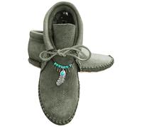 Bottes d'équitation western pour femme - Bottines courtes avec semelle antidérapante - Rétro - En cuir synthétique - Bottes médiévales - Couleur unie - Bottes courtes pour femme, vert, 40 EU